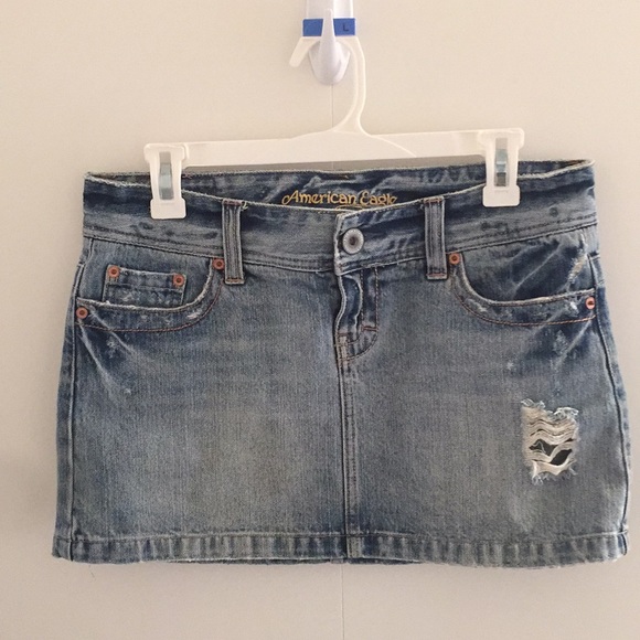 American Eagle Outfitters Denim - Denim Distressed Skirt